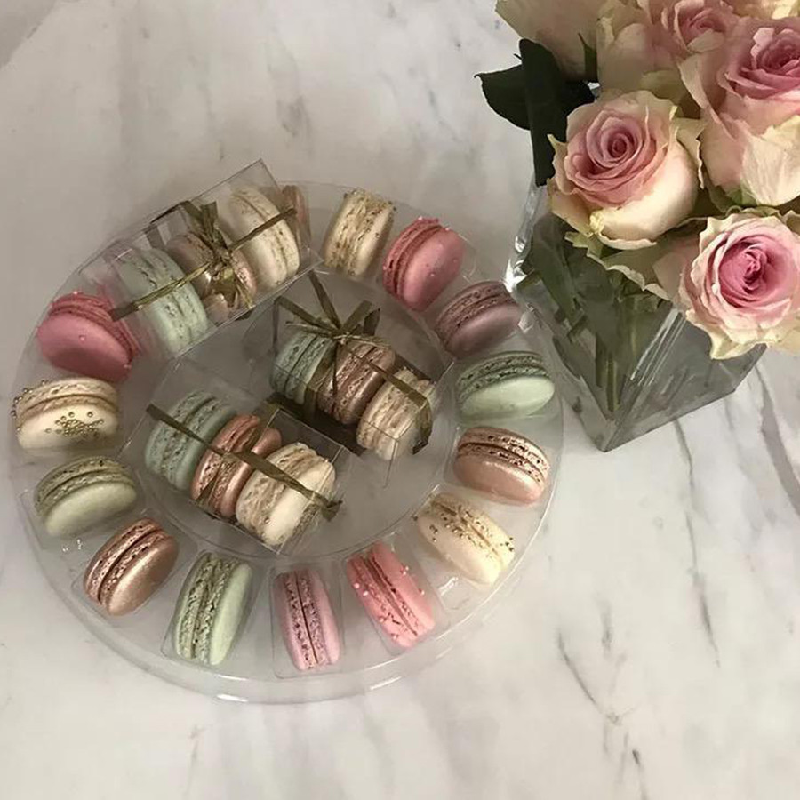 Caixa tipo Blister em Forma de Guirlanda Macarons - 5 unidades - San Felipo - Rizzo