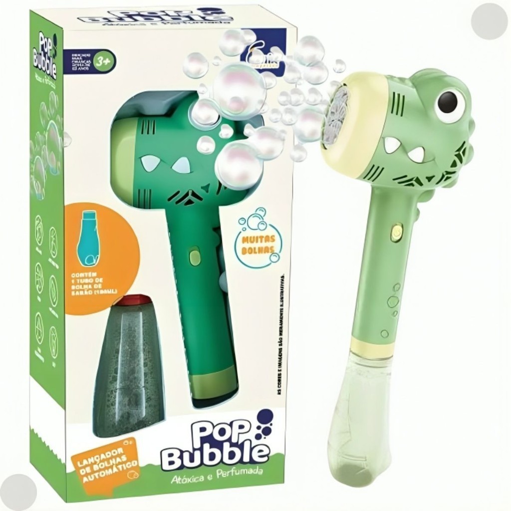 Lançador De Bolhas Automático Pop Bubble 179 - Fenix - Mom & Baby