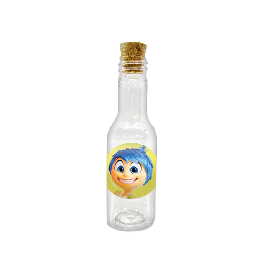 Garrafinha de Plástico 50 ml com Tampa Rolha - Festa Divertidamente 2 - 10 unidades - Rizzo