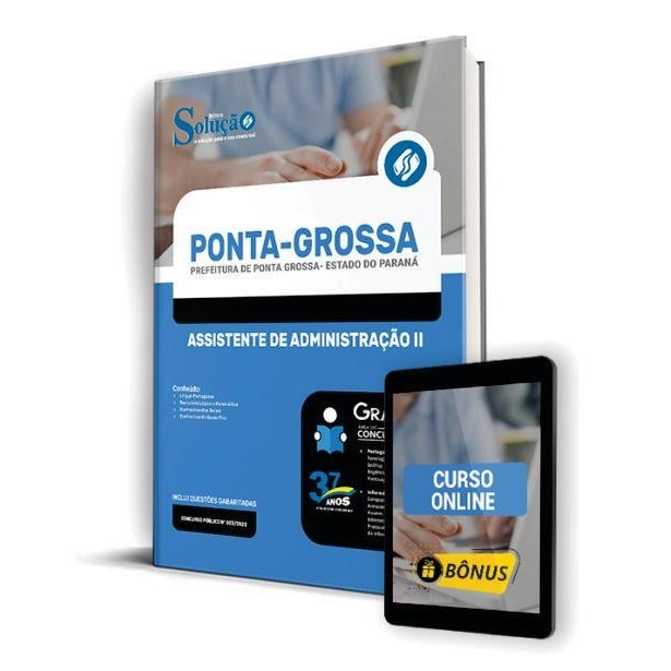 Apostila Prefeitura de Ponta Grossa - PR - Assistente de Administração II