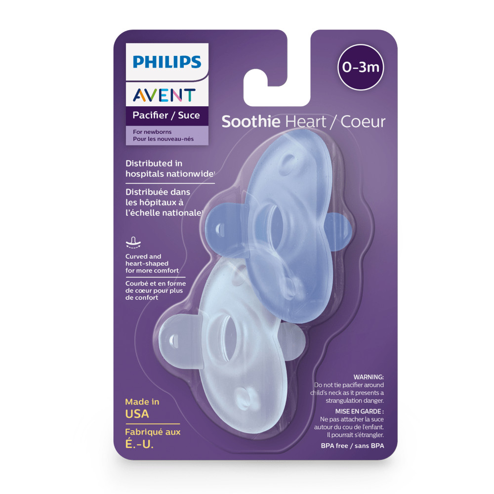 CHUPETA SOOTHIE AZUL COM 2 UNIDADES - MENINO 0 A 3M - AVENT