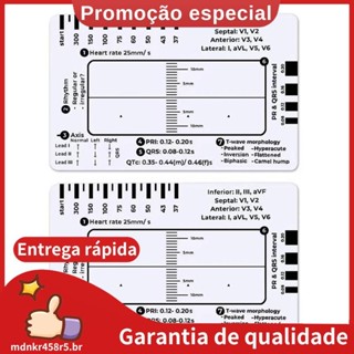 2pcs ECG Régua De 7 Etapas , Para Interpretação De/EKG Guia De Referência , Ferramenta De Medição De Pinças . mdnkr458r5 em Oferta na Shopee
