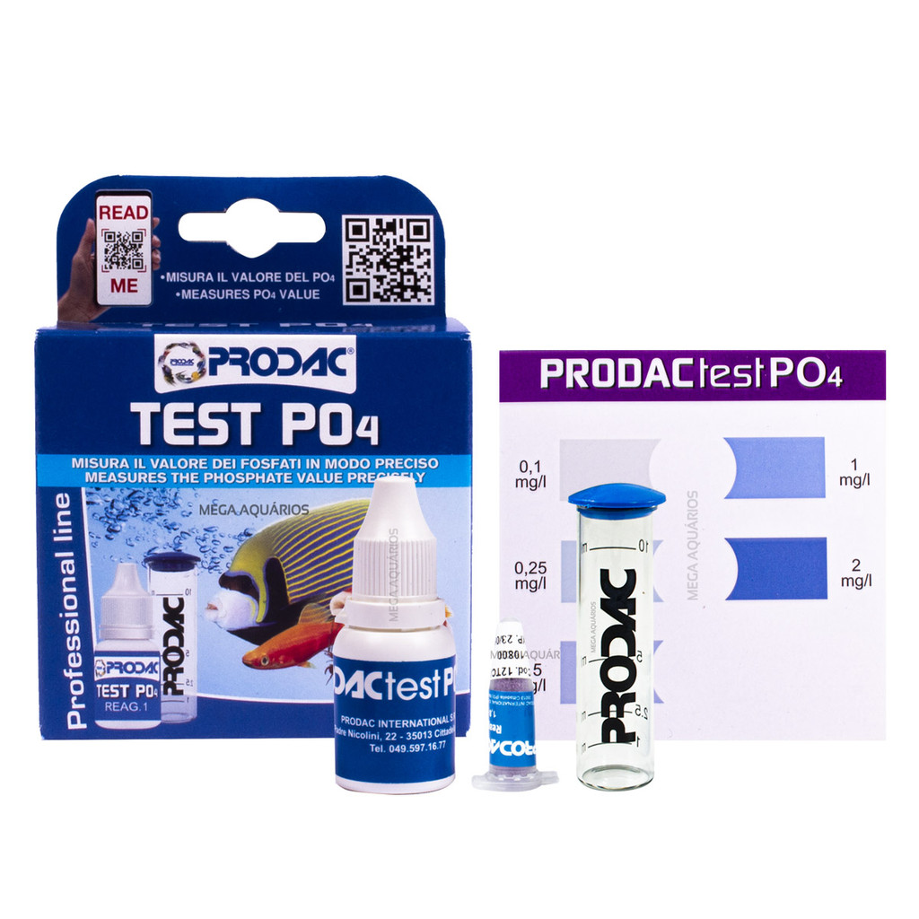 Teste Prodac Po4 teste de fosfato aquário doce marinho