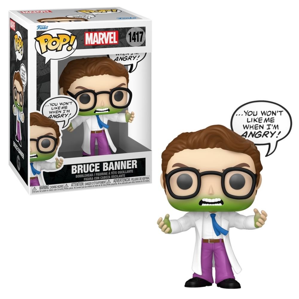 Boneco Funko Pop! Sayings Marvel - Bruce Banner em Oferta na Shopee