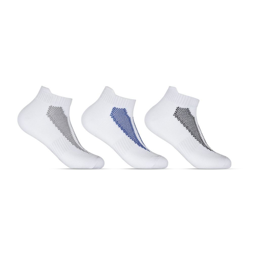 Kit 3 Pares de Meias 39/43 Cano Curto Branca-Preta Branca-Cinza Branca-Azul (004HOMC18015) Hoahi em Oferta na Shopee