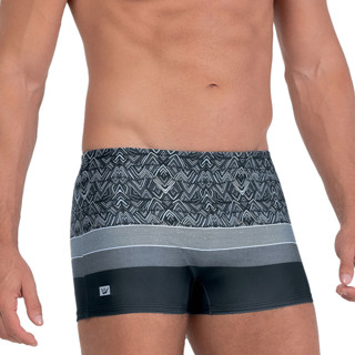 Sunga Boxer Adulto Estampado Losango Listra Confortável Hang Loose