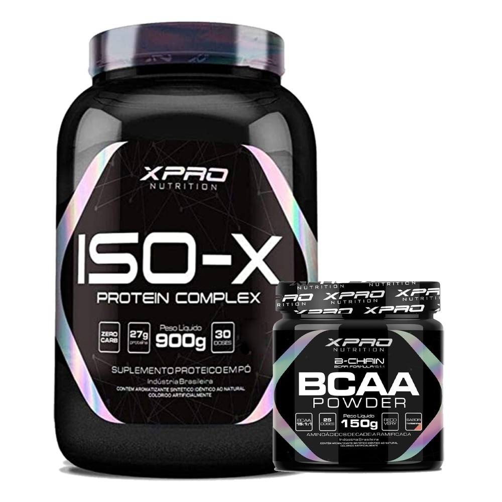 Kit Whey Protein Iso-X Complex 900g + BCAA Powder 150g - XPRO Nutrition