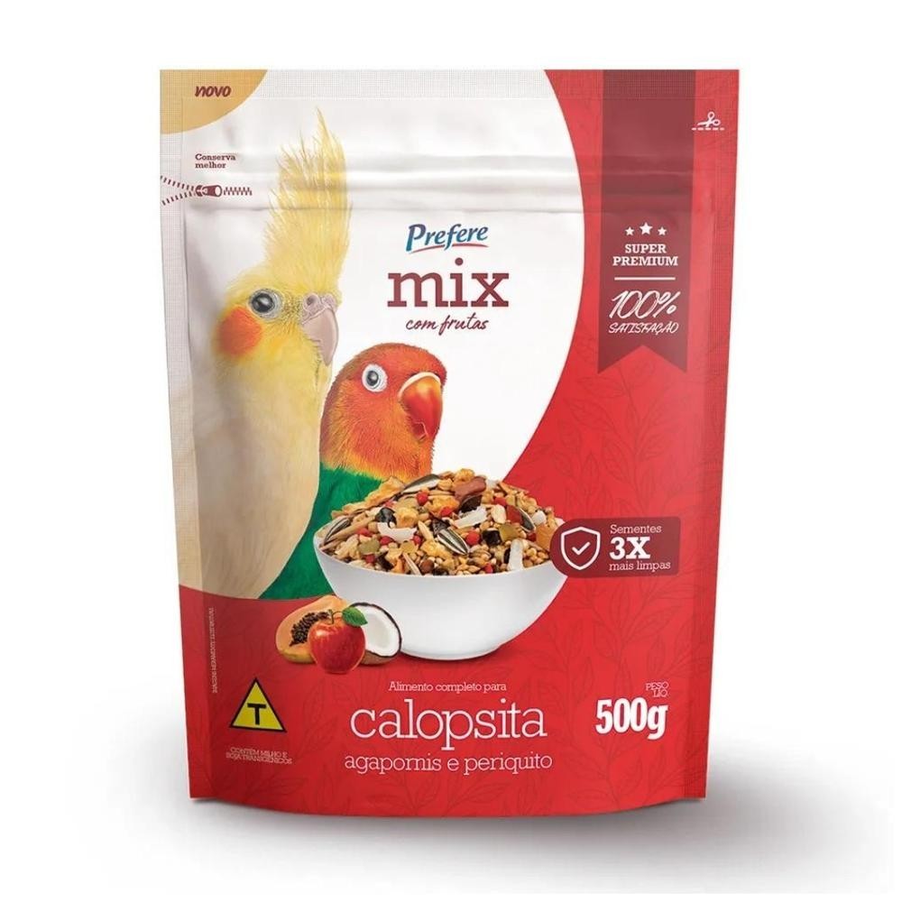 Ração Super Premium Calopsita Prefere Mix com Frutas 500g