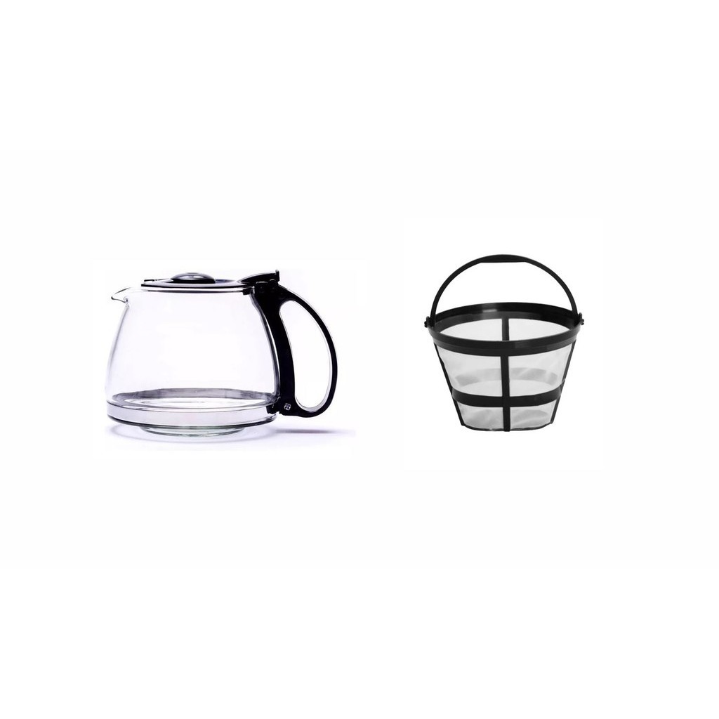 Jarra compatível e Filtro Permanente Cafeteira Mondial Dolce Arome 20 Xíc C-43-20X-Si