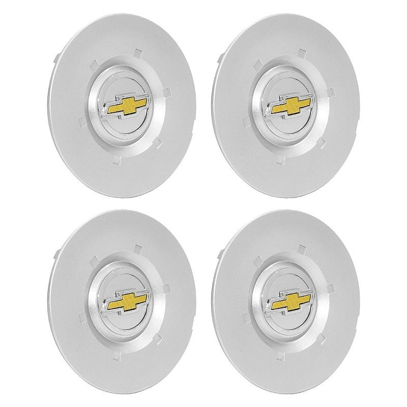 Jogo Calota Meio Roda Vectra Elegance Aro 16 Boton Dourado