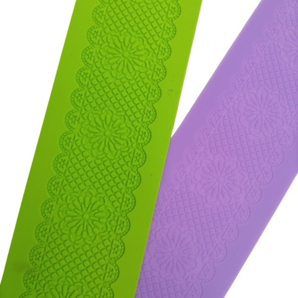 Texturizador de Silicone em Tira de Renda para Pasta Americana - C1725 em Oferta na Shopee