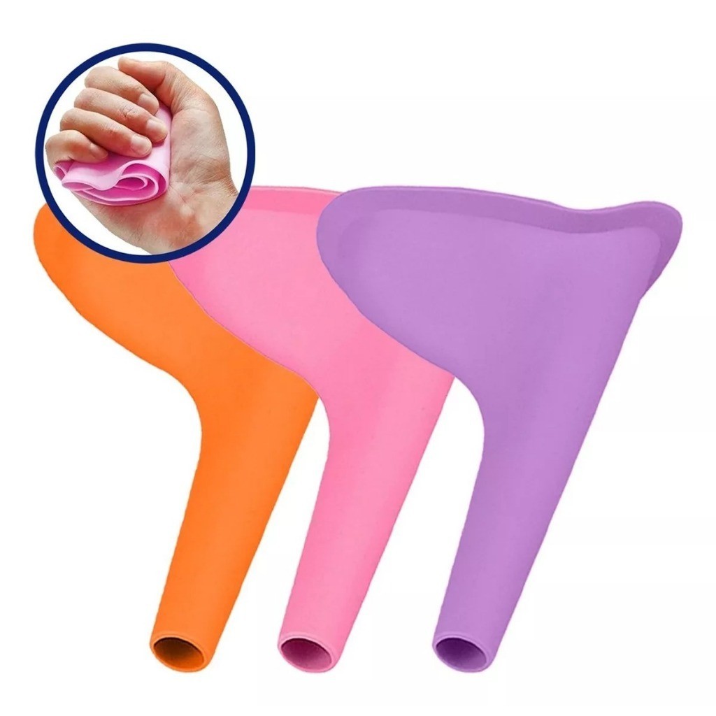 Kit com 3 Urinol Mictório Pipix Mijador Fazer Xixi em Pé Prático Higiênico