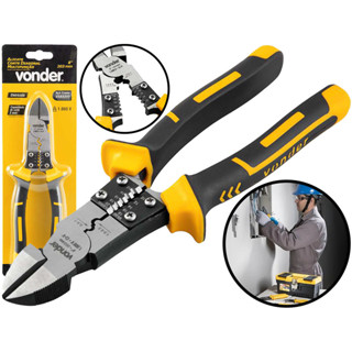 Alicate De Corte Diagonal Multifunção 8 Polegadas Para Eletricista Com Isolação Até 1000v Vonder em Oferta na Shopee