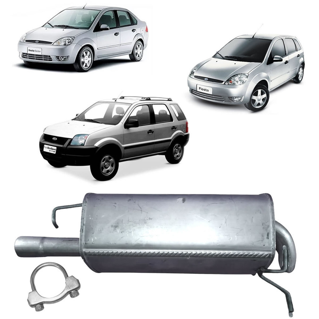 Escapamento Traseiro Fiesta 1.0 Supercharger Hatch 02 a 2005 em Oferta na Shopee