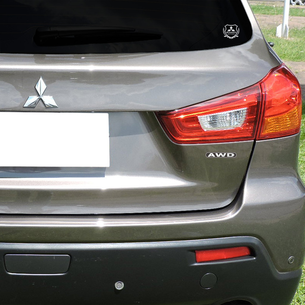 Emblema Logo Awd Asx Outlander Tampa Traseira Mitsubishi Genérico