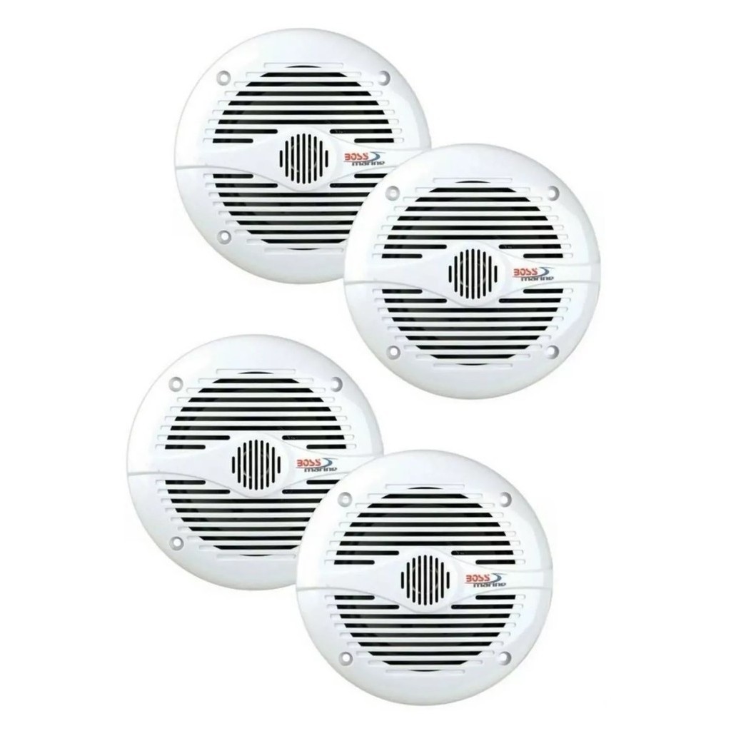 Kit 4 Alto Falante Náutico Marinizado 200watts Boss Barco
