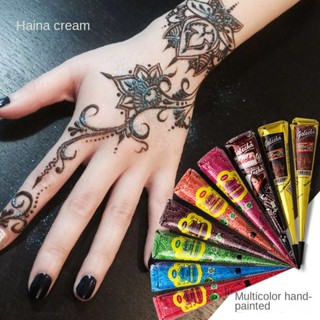 Golecha HENNA Creme Multicolor HENNA Creme Hannah de Suco Temporário de Pintura à Mão Pigmento Creme de Tinta em Oferta na Shopee