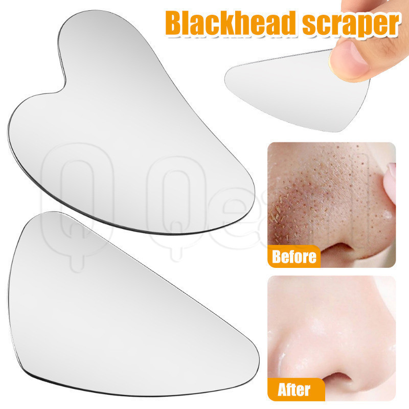 Tábua De Raspagem De Aço Inoxidável Gua Sha-Raspador De Ponto De Acupuntura Meridiano-Ferramenta De Cuidados Com A Beleza Guasha Muscular SPA Anti-Aging Lifting Facial