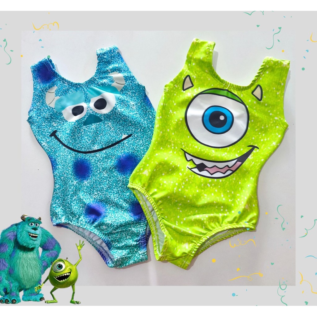 Body Monstros S.A - Infantil ou Adulto - Maiô Monstros S.A