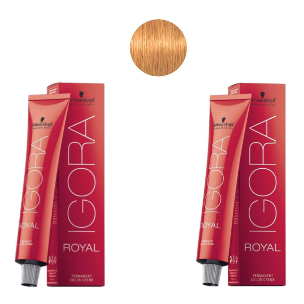 Kit - 2 Igora Royal 9.7 Louro Extra Claro Cobre 60ml - Schwarzkopf