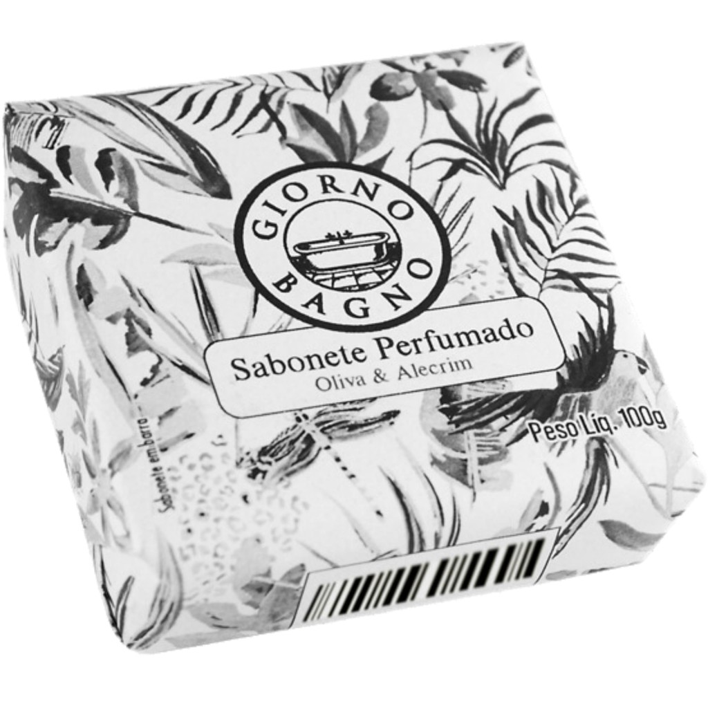 Giorno Bagno Sabonete Em Barra Para Mãos E Corpo Aroma Oliva & Alecrim 100G
