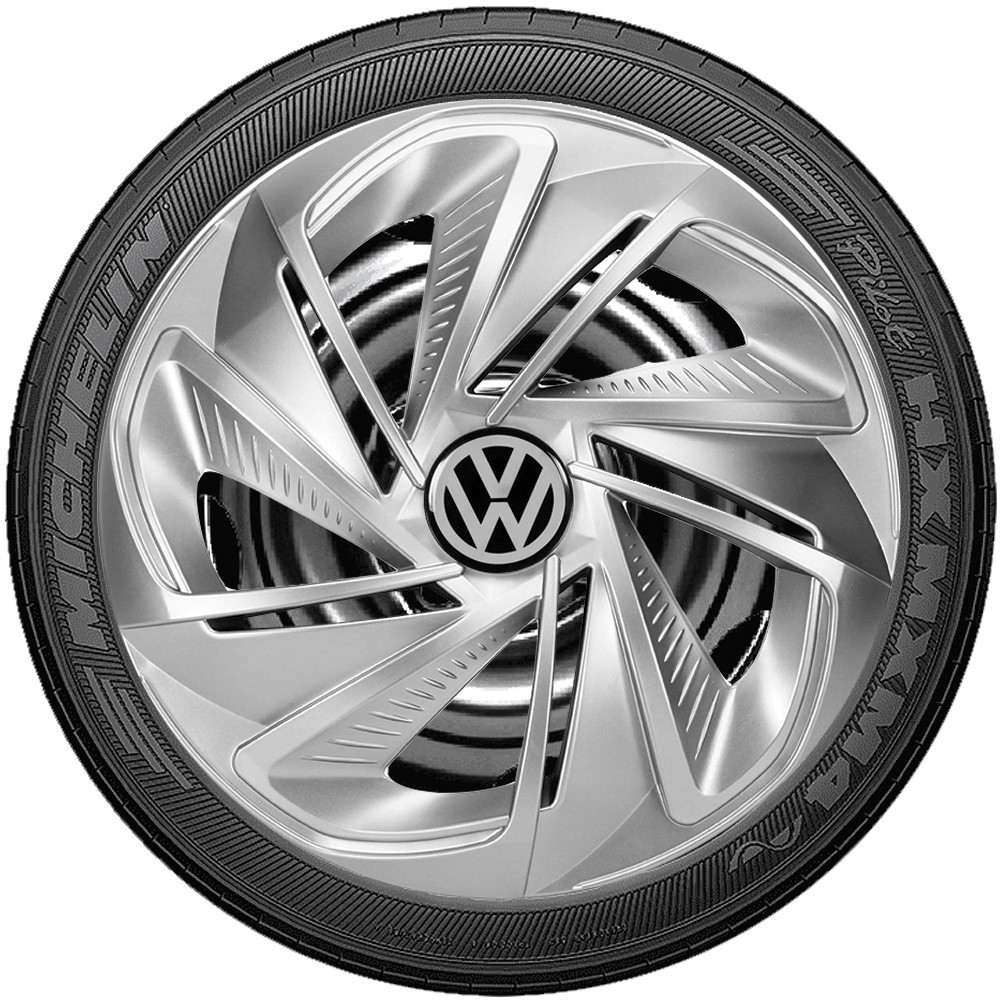 Jogo 4 Calotas Esportivas aro 13/14  PRATA Compatível com Gol G2 G3 G4 G5 G6 G7 G8 G9 em Oferta na Shopee