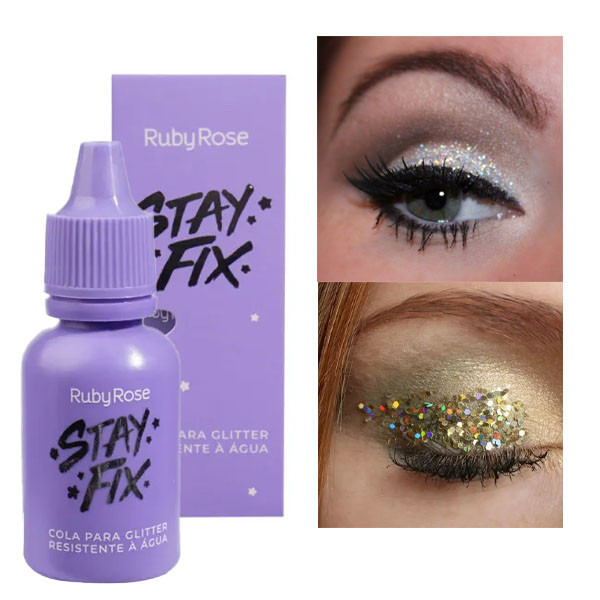 Cola Para Glitter Ruby Rose Stay Fix Hb584 em Oferta na Shopee