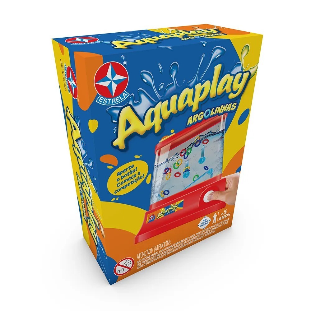 JOGO AQUAPLAY ARGOLINHAS - ESTRELA RETRÔ BRINQUEDO ANTIGO ORIGINAL AQUA PLAY ACQUA PLAY INFANTIL