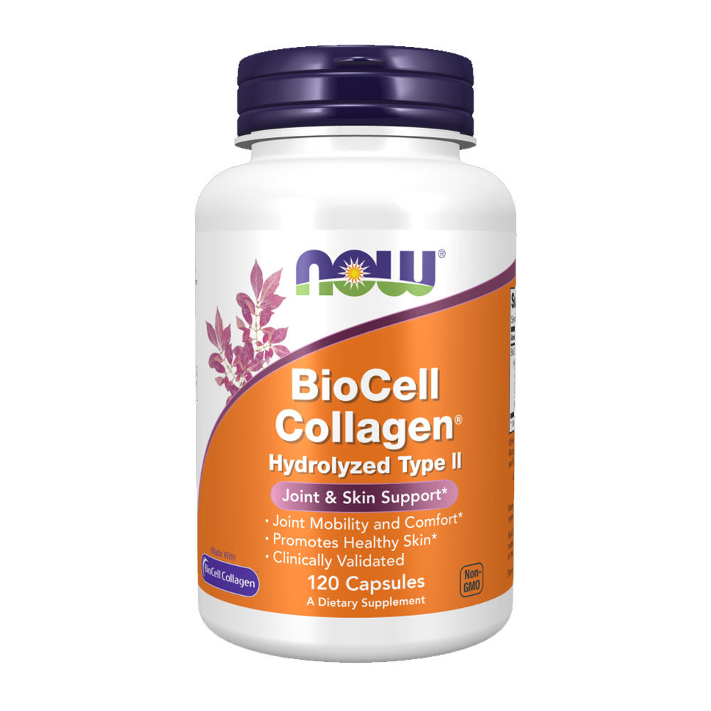 Colágeno Biocell Hydrolyzed Tipo2 Now Foods 120Cáp Importado