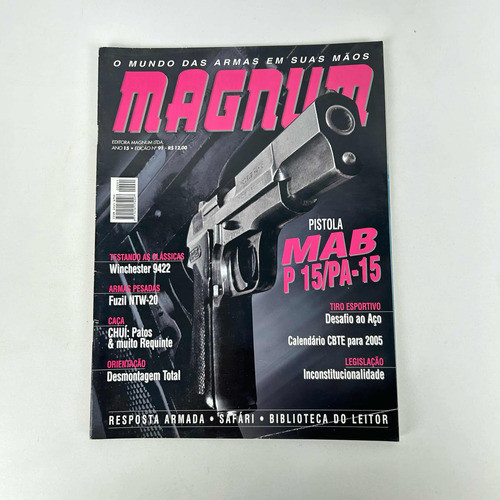 Revista Magnum Antiga Ano 15 Edição No 91 - A457