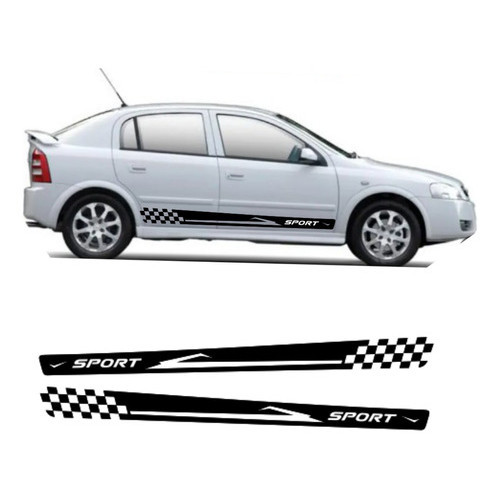 Par Adesivo Lateral Do Carro Astra Chevrolet Faixa Adesiva