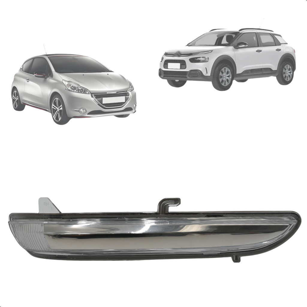 Seta do Pisca Retrovisor Peugeot 208 2013 Até 2023