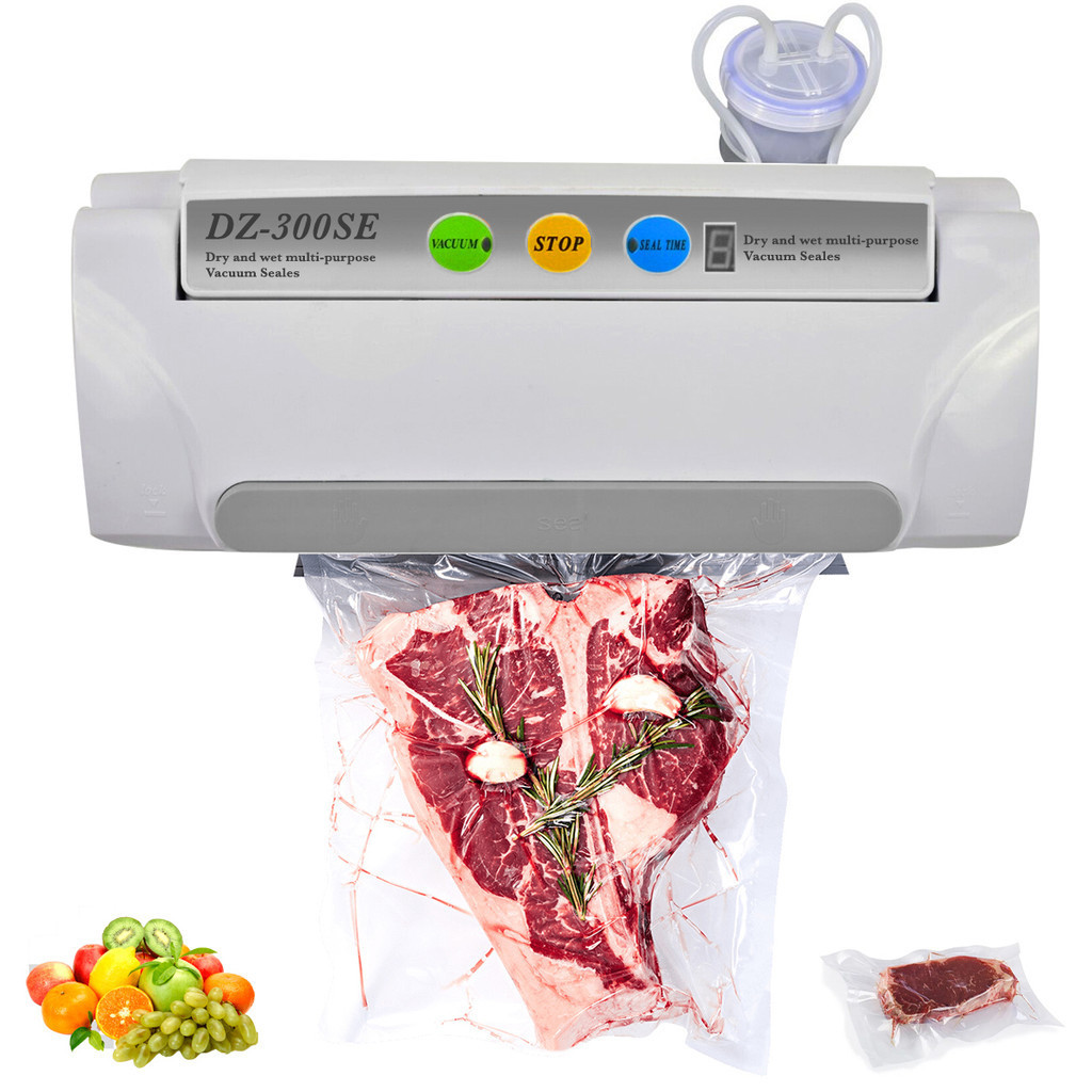 Seladora A Vacuo C/ Filtro Profissional Embaladora Alimentos Comercial Portatil Frutas Carnes Legumes Verduras Plastico