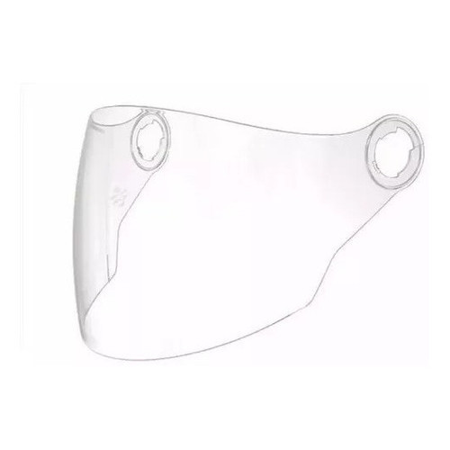 Viseira Capacete Zeus 202fb (aberto)/sbk Metro Cristal Polivisor