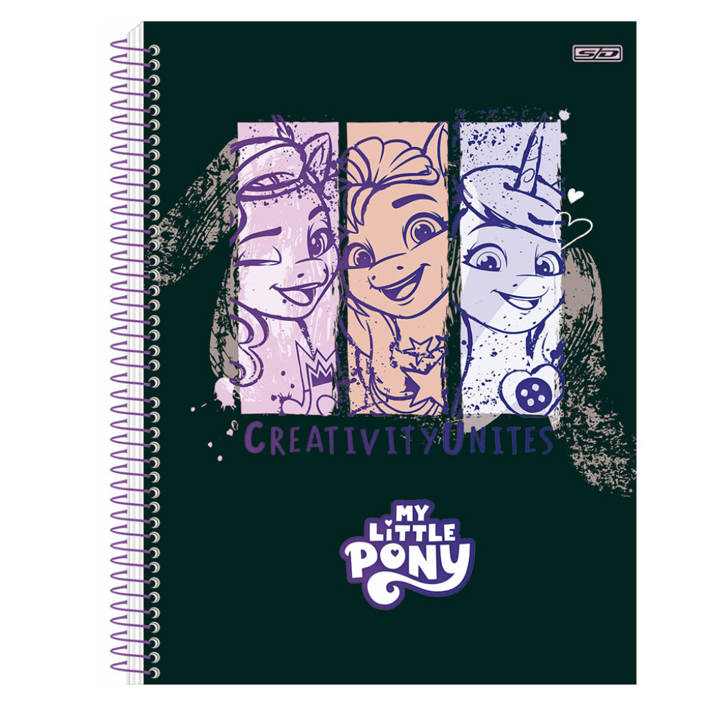 CADERNO COL 1M CAPA DURA 80 FOLHAS MY LITTLE PONY – SÃO DOMINGOS | 10314 – UNITÁRIO E SORTIDO