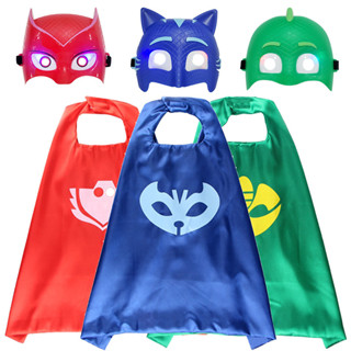 PJ Máscaras Iluminadas Crianças Brinquedos Pulseira De Silicone Cosplay Traje Adereços Catboy Gekko Owlette Festa De Ani em Oferta na Shopee