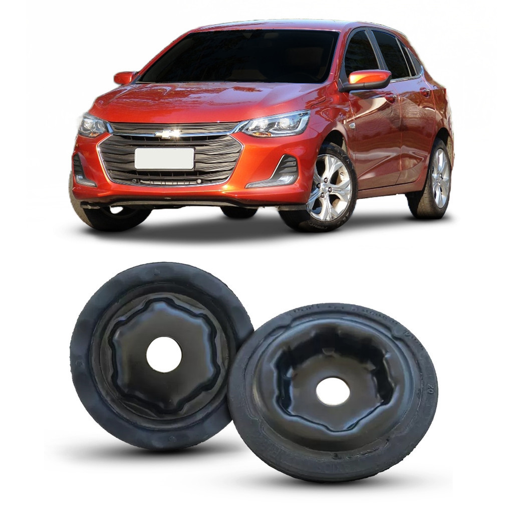 Par Kit Prato Calço da Mola Superior Amortecedor Dianteiro Suspensão Chevrolet Novo Onix 2020 2021 2022 2023 2024