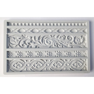 Molde De Silicone Barras Arabescos P/ Confeitaria E Biscuit em Oferta na Shopee