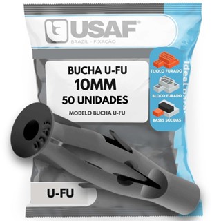 Bucha UFU 10mm Com Aba Usaf Premium Pacote 50 Unidades em Oferta na Shopee