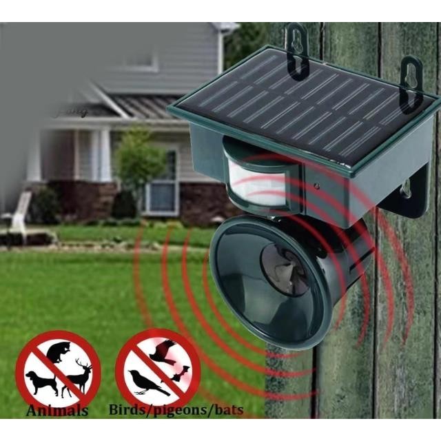 Sensor de Presenca com Led Solar Alarme Espanta Animais Pet em Oferta na Shopee