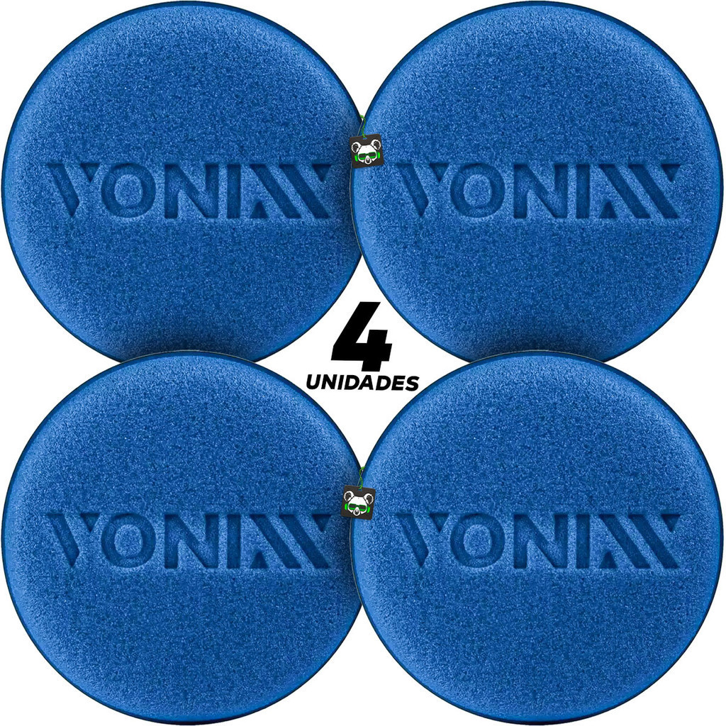 Kit 4 Aplicador Espuma Automotivo Cera Plástico Pneu Vonixx em Oferta na Shopee