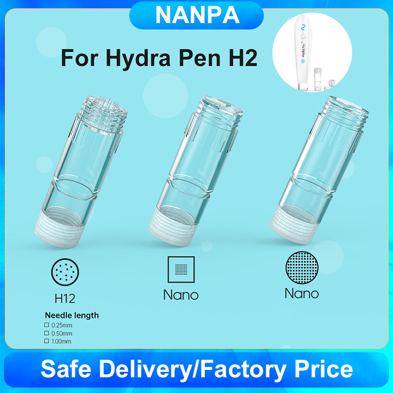 10PCS Dr Pen Dermapen Baioneta Microagulhamento H2 Cartuchos Hidratantes Substituíveis Derma Stamp Acessórios