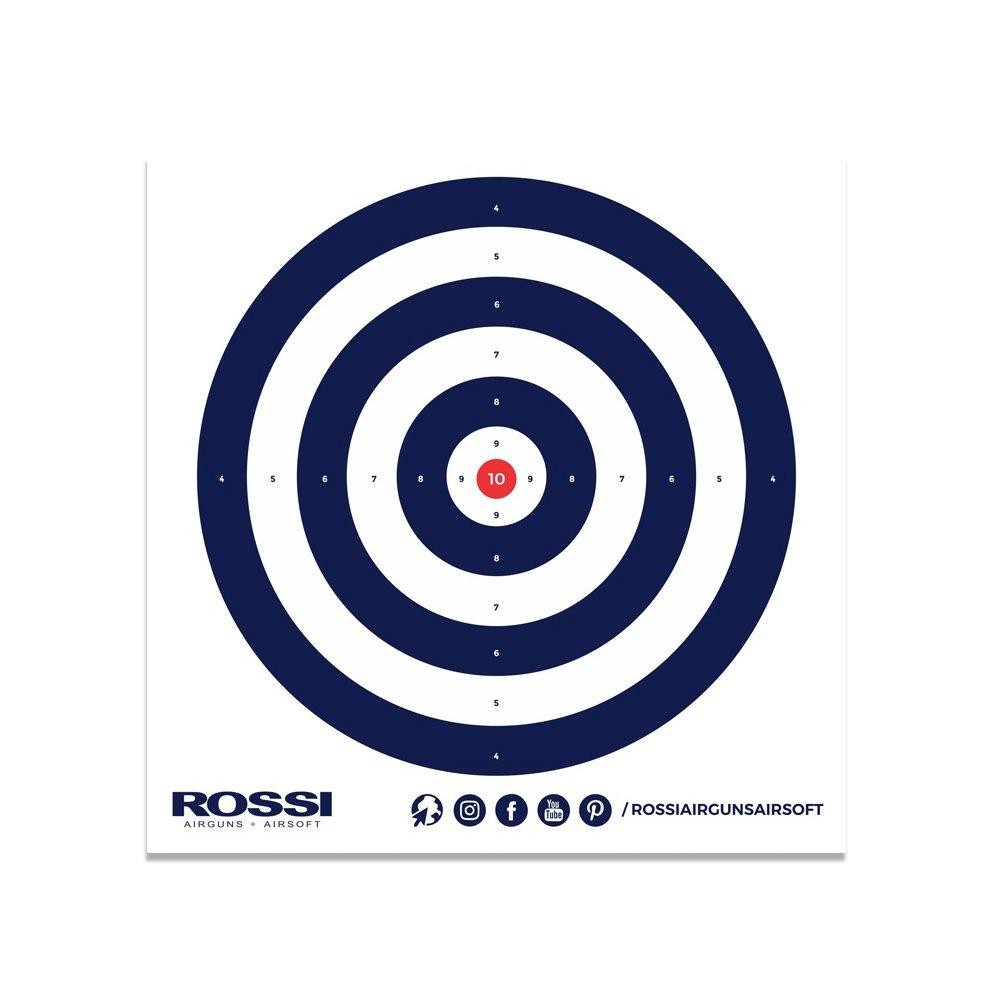 Alvo Papel Airguns Airsoft Azul 140x140mm 30und - Rossi - Sports & Outdoors