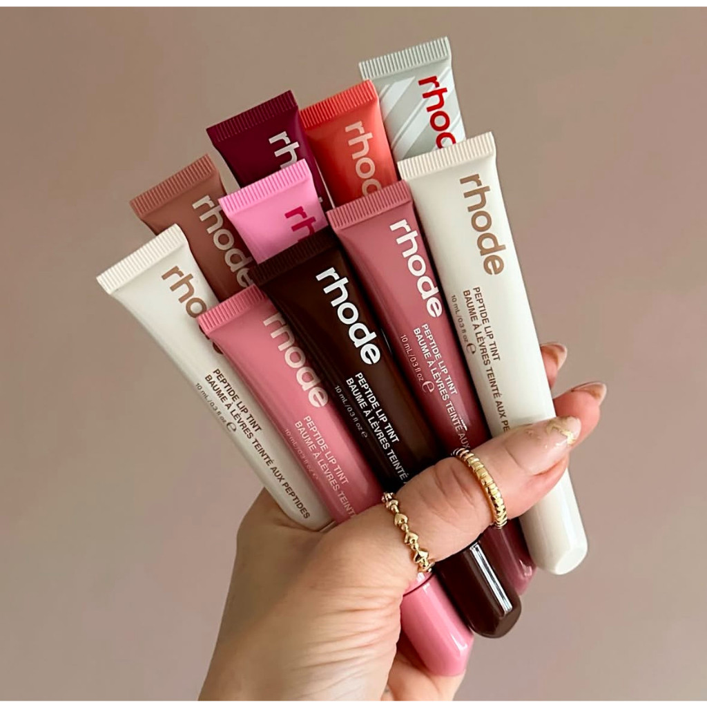 Rhode Hailey Peptídeo Batom Hidratante Labial Colorido Bálsamo Framboesa Fita Torrada Espr...