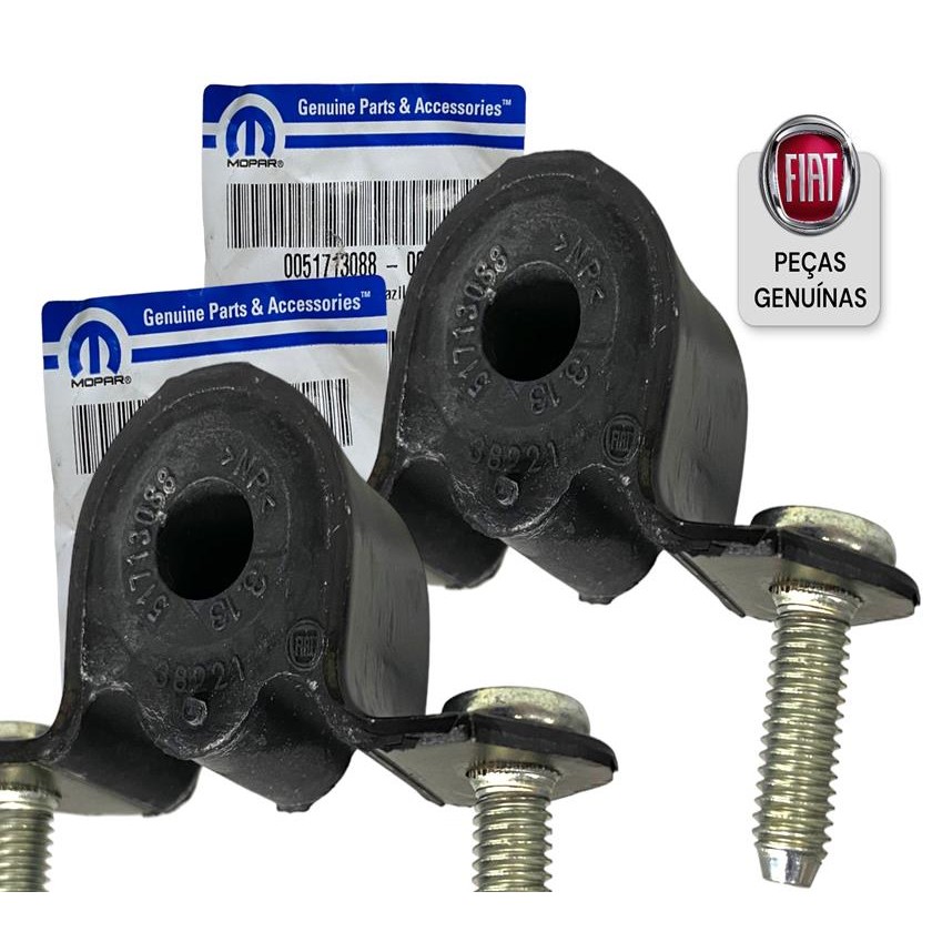 Par Buchas Barra Estabilizadora Dianteira Fiat Palio Siena Strada Doblo Fiorino Original 51713088