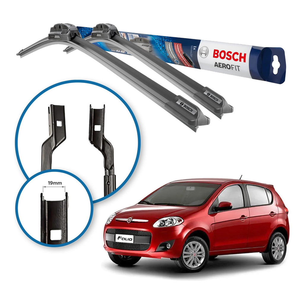 Par Palheta Limpado Bosch Original Palio G5 2015 2016 2017 Bosch em Oferta na Shopee