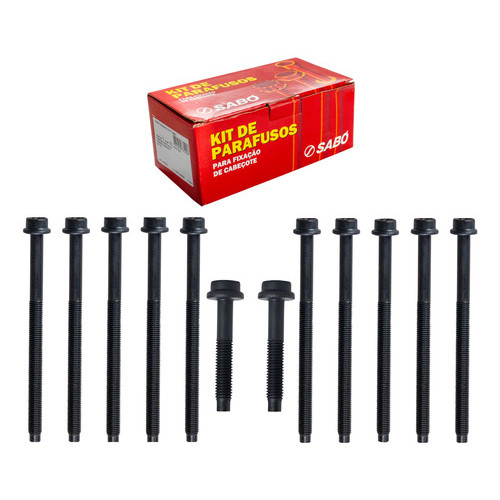 Kit 12 Parafusos Motores Zetec Rocam 1.0 1.6 Original Sabó em Oferta na Shopee