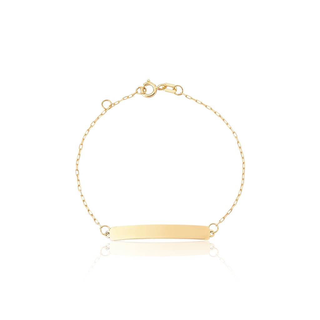 Pulseira Infantil ouro 18k chapinha