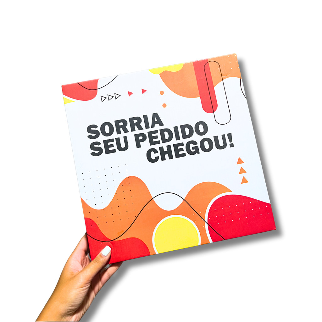 Kit 100un - Caixa Sorria GG 35x35x7 - Fundo Resistente