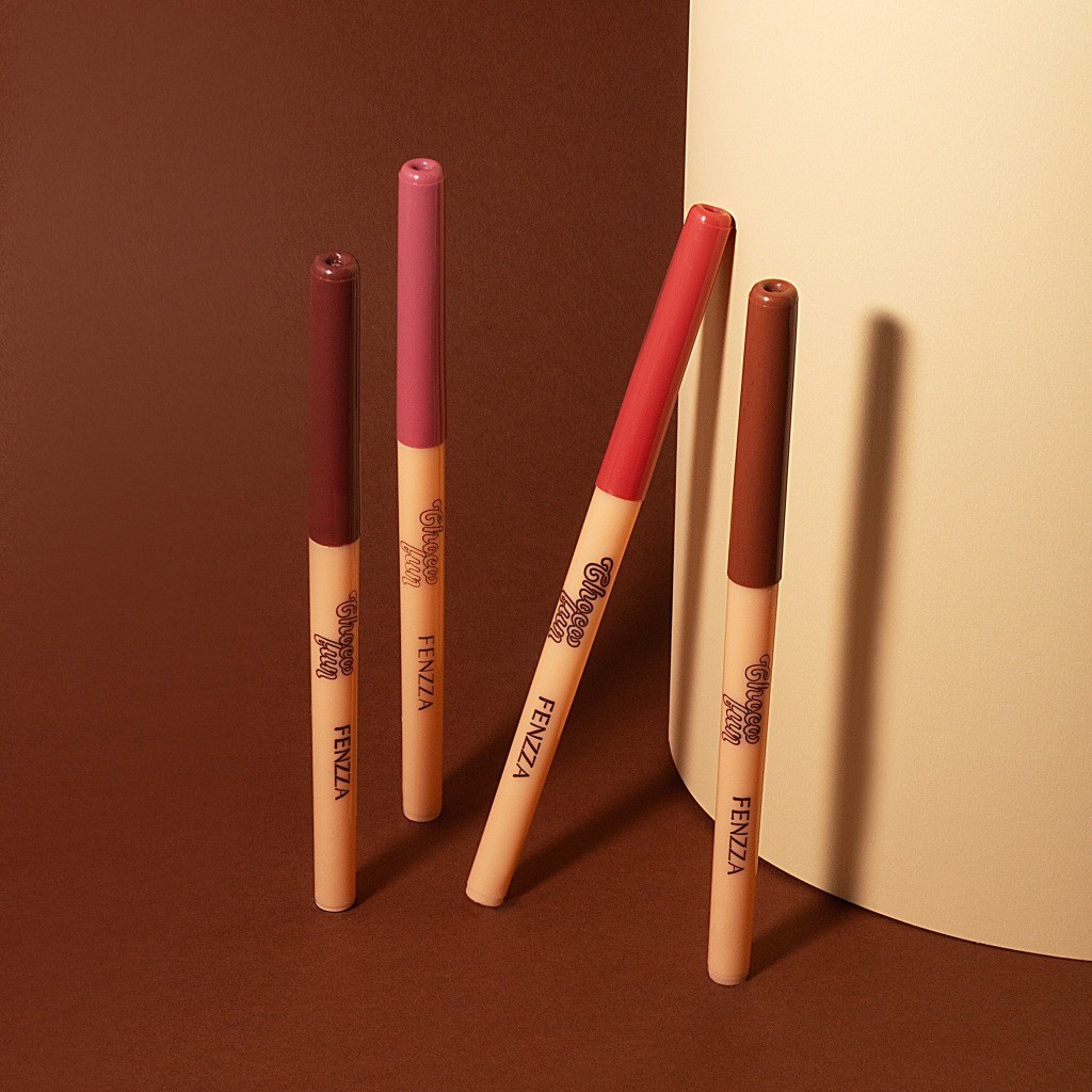 Lápis Contorno Labial Retrátil Á Prova D' Agua - Fenzza Lançamento Choco Fun